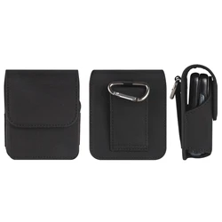 Belt Clip Waist Bag Holster Pouch for Oppo Find N2 Flip (Black)