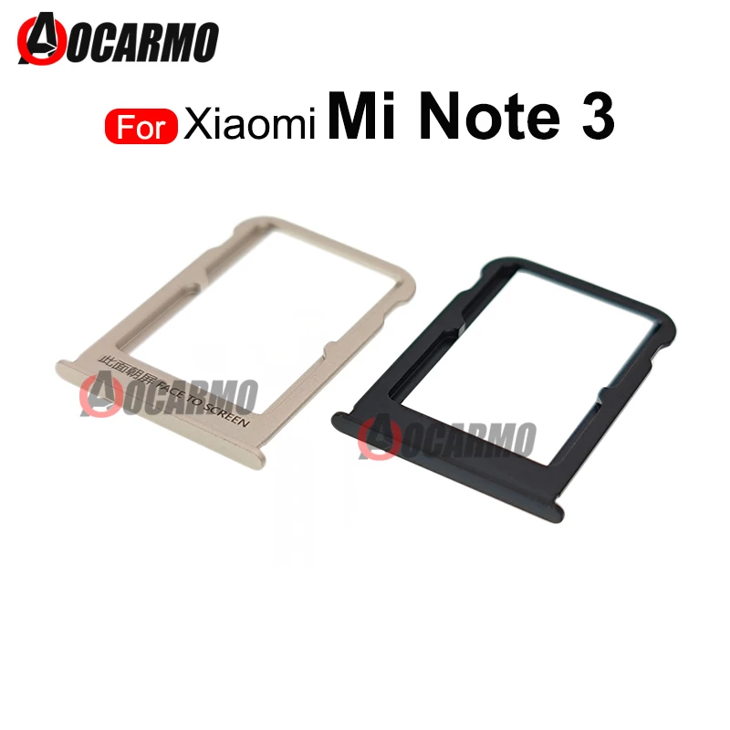 

Для Xiaomi Note3 Mi Note 3 чёрный Золотой считыватель SIM-карт держатель Sim слота SD запасные части