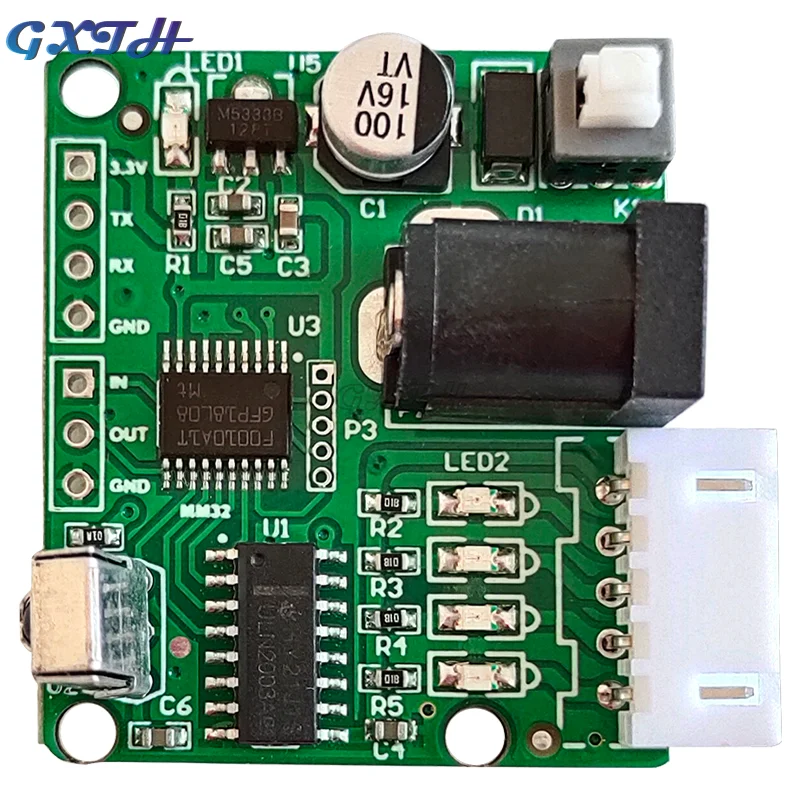 DC5V Infrared Remote Control ULN2003 Driver Board 28BYJ48 Four-phase Five-wire Stepper Motor Driver Controller Slide Screen