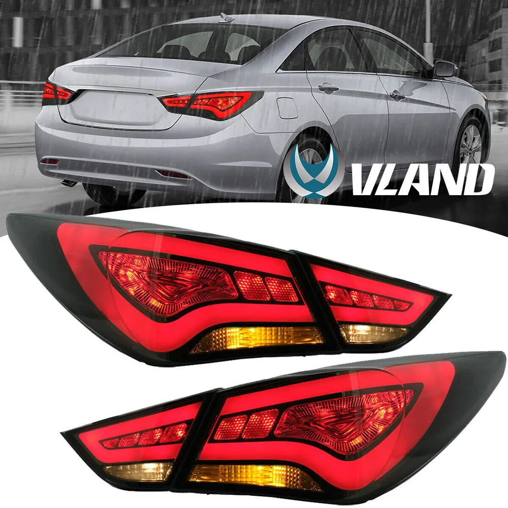 LED Tail Lights For 2011 2012 13 2014 For Hyundai Sonata Brake Smoke