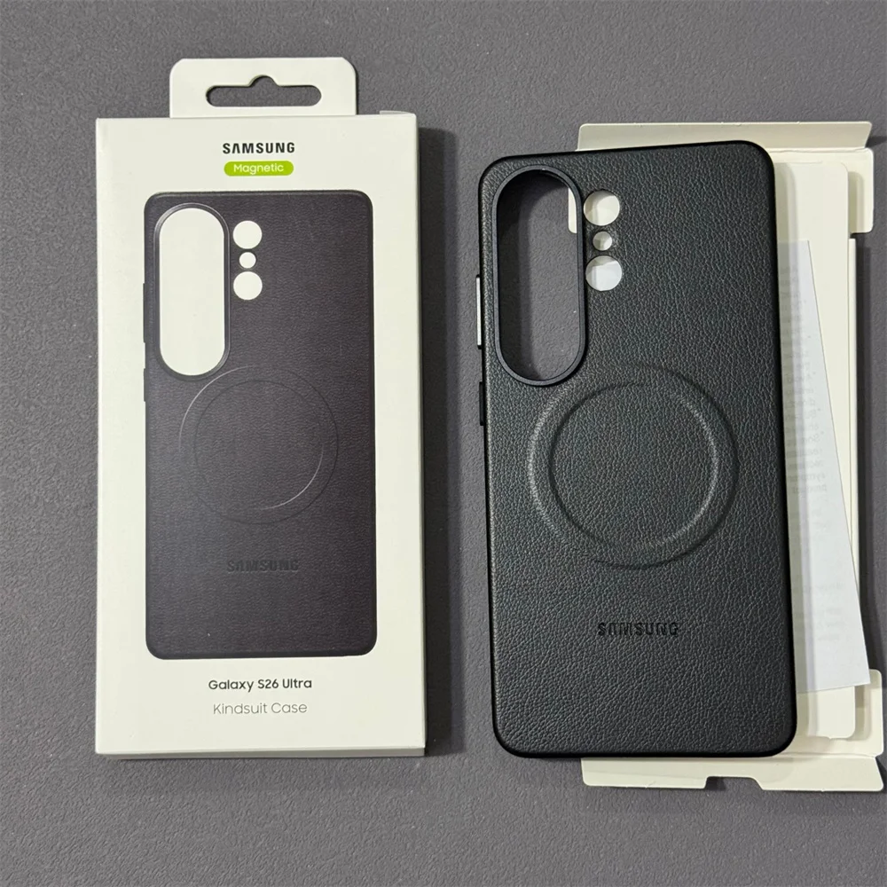 Leather Magnetic Phone Case with Magsafe Wireless Charging Compatibility