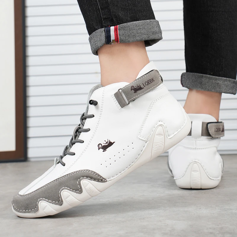 Women sneaker Summer Outdoor Work Soft Soled Lazy Casual Shoes Flat Bottomed Loafers Leather Comfortable Designer Driving Shoes