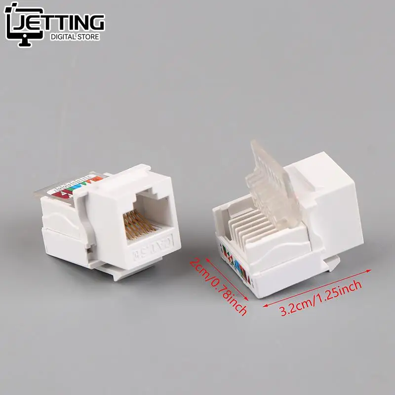 Tomada do Computador Cabo Adaptador Jack Soquete de Informações Substituição do Adaptador do Cabo de Rede sem Ferramentas Cat5e Utp Conector Rj45 Pcs - Imagem 5