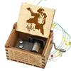 Theme Music Box Christmas Character Anime Movie Boy Toy Hand Crank Decoration Cartoon Wooden Jewelry Holiday Birthday Gift 2