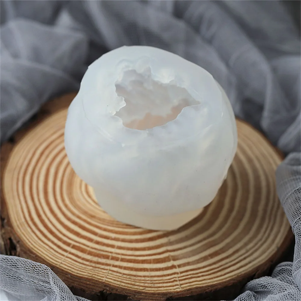 1PC Wool Ball Candle Mold Ice Block Mold, Knitted Candle Mold Wool Yarn Ball DIY Soap Making Crafts