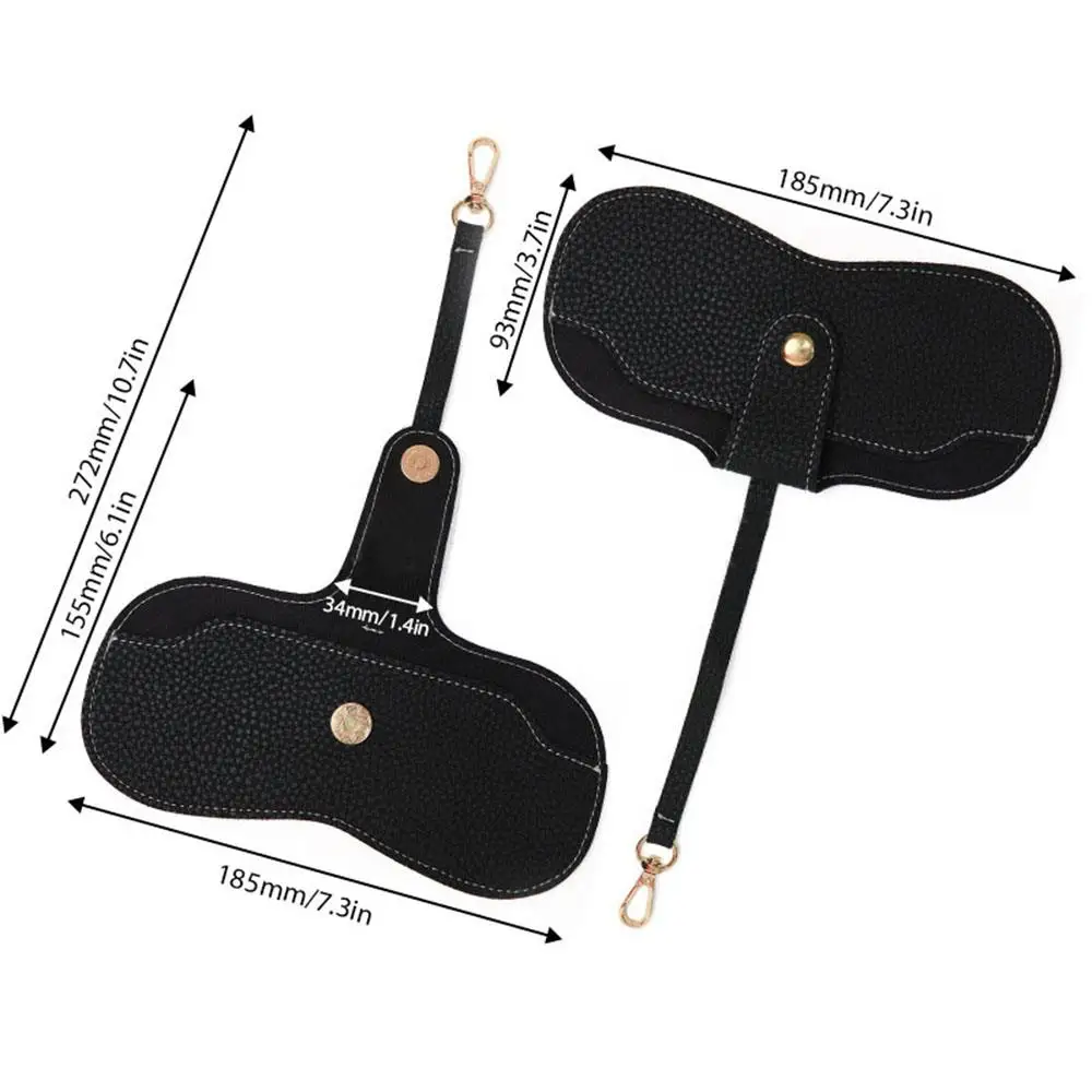 Sheryl&Rain Sunglasses Case For Women, 4Pcs Soft Leather Sunglasses Bag, Portable Sunglasses Storage Glasses Pouch, Protective Slim Glasses Case