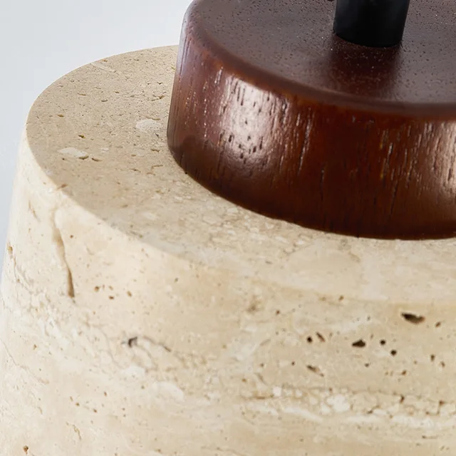 Modern Wabi-Sabi Stone Pendant Lamp 5