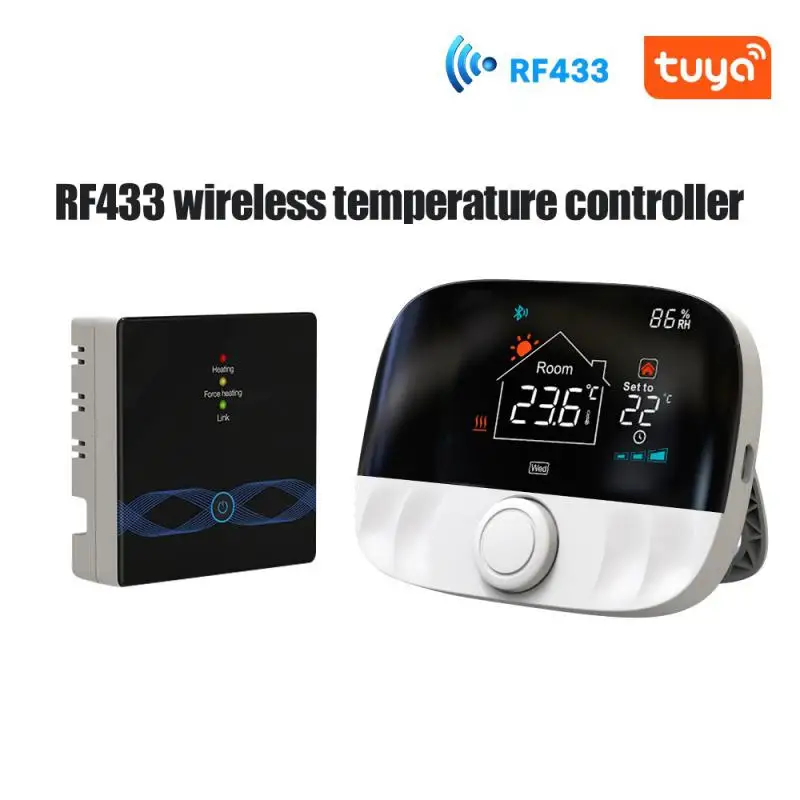 

Smart Tuya Thermostat RF433 Wireless Temperature Controller for Gas Boiler Water Heating Works with Alexa Home
