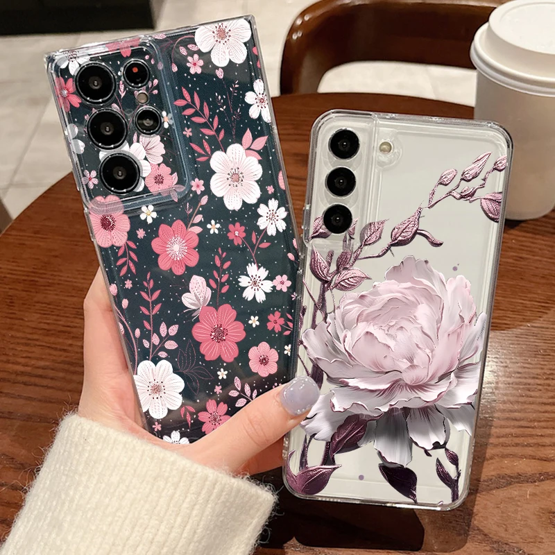 Floral Artistic Soft TPU Phone Case Cover