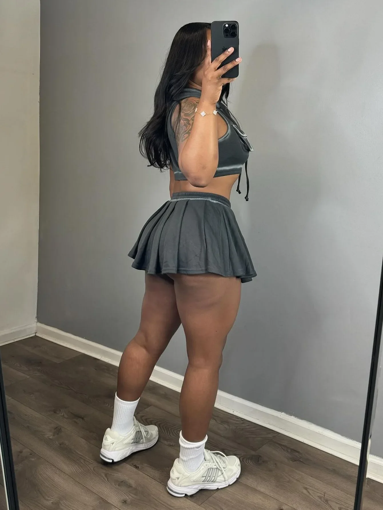 Summer Hoodie Tops 2 Piece Skirt Set Women Y2K Streetwear Sexy Crop Tops Jackets Pleated Cute Dress Two Piece Set Skirts Outfits