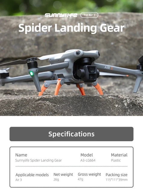 Landing Gear For DJI Air Foldable Extension Support Legs