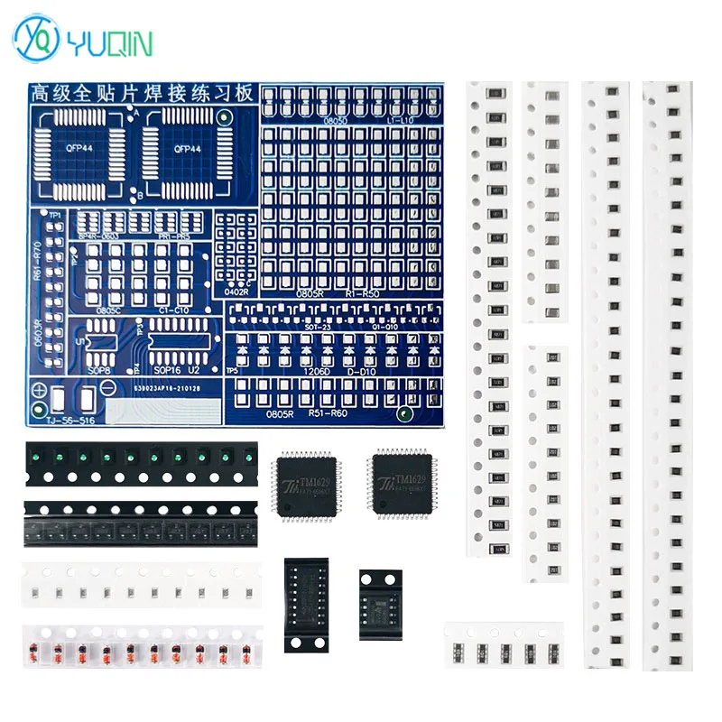 Kit D’apprentissage Soudure électronique - Plaque PCB, 274 Composants - Pour Débutants Et Entraînement