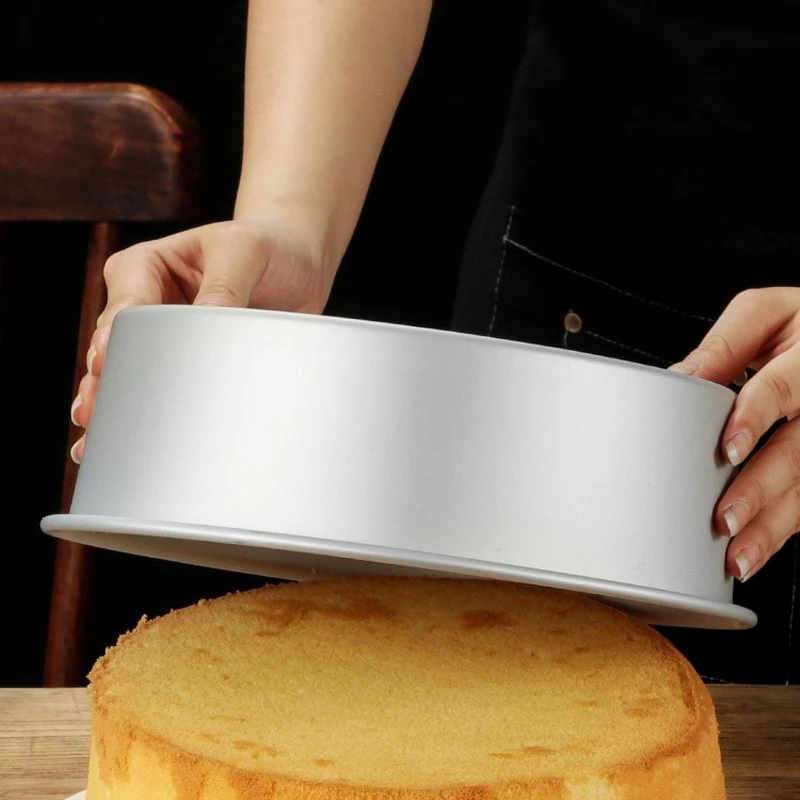 2-5 inch Aluminum Round Cake Bakeware solid bottom Chiffon Cake