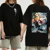 Demon Slayer Men's Print T-Shirt Short Sleeve Crew Neck Shirt Japanese Anime Oversize Fashion Graphic T Shirts Men Clothing 5