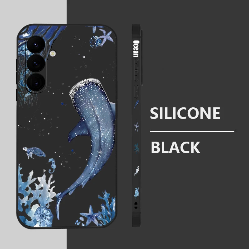 Ocean Shark Whale Design Phone Case Cover