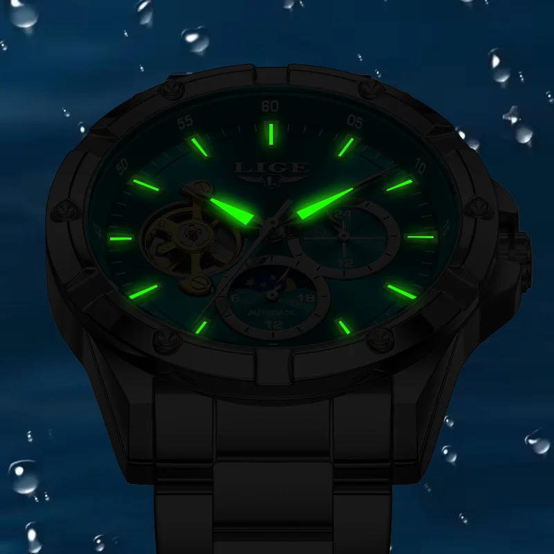 New Tourbillon Automatic Watches For Men Fashion Business Watch Men Luxury Sports Waterproof Men's Mechanical Wristwatch_voghion.com