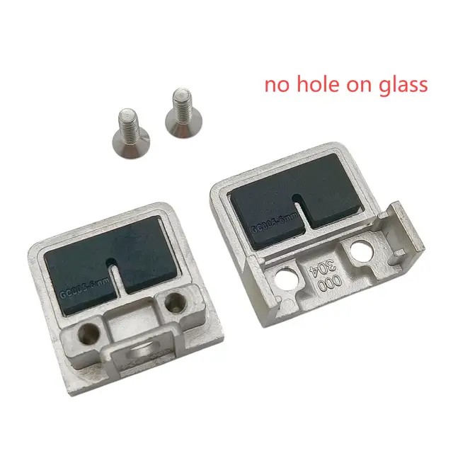 Morsetti Vetro Acciaio Inox - 6 Pezzi, Regolabili Per Vetri 6-8mm, Per Ringhiere E Scale - Foto 3