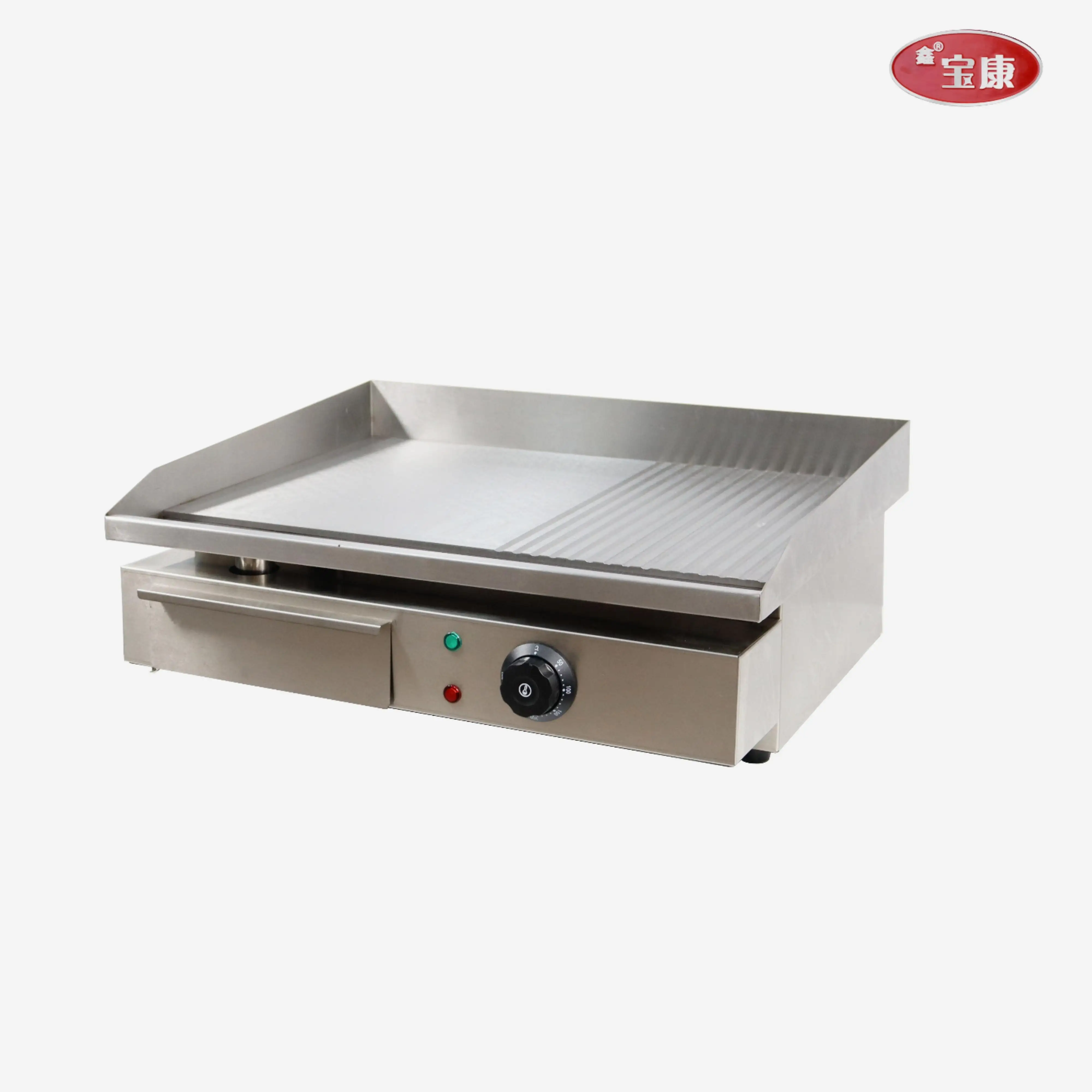 Commercial Stainless Steel Multifunctional Flat Gas Burger Griddle Grill for Restaurant Equipment CE Certification 5