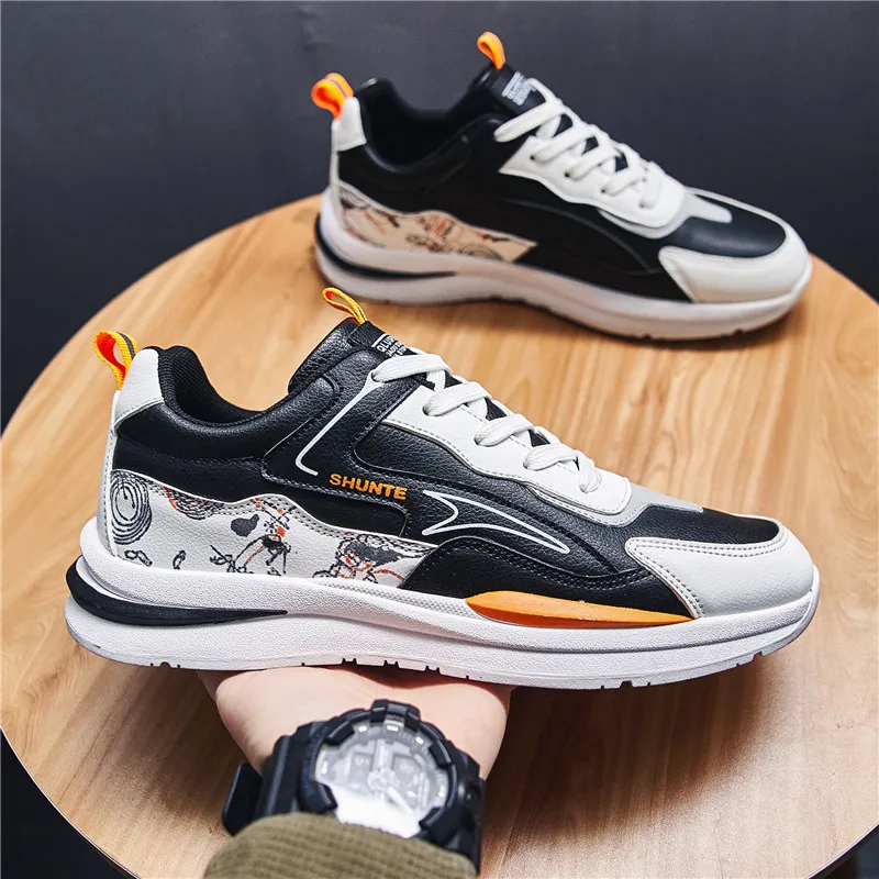 

Spring Outdoor Sports Shoes Men's Korean Version of The Trend Casual Running Shoes Fashion Ins Niche Old Shoes Platform Shoes