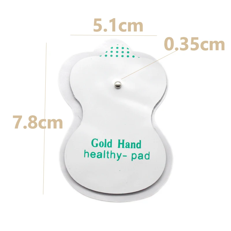 10Pcs Self Adhesive Replacement Electrode Pad Tens Digital Therapy Machine Low Frequency Massager Oval Wordless Electrode Patch electrode pads