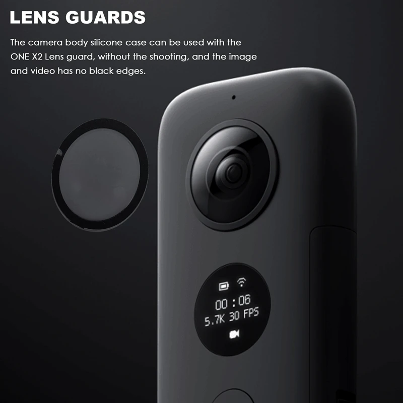 렌즈 가드 카메라 바디 스티커 보호대 커버 키트, 렌즈 캡, Insta 360 ONE X2 용 접착제 포함