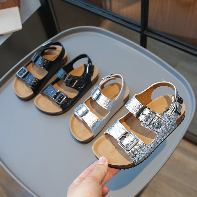 Kids Summer Beach Sandals Soft Open Toes Shoes for Boys