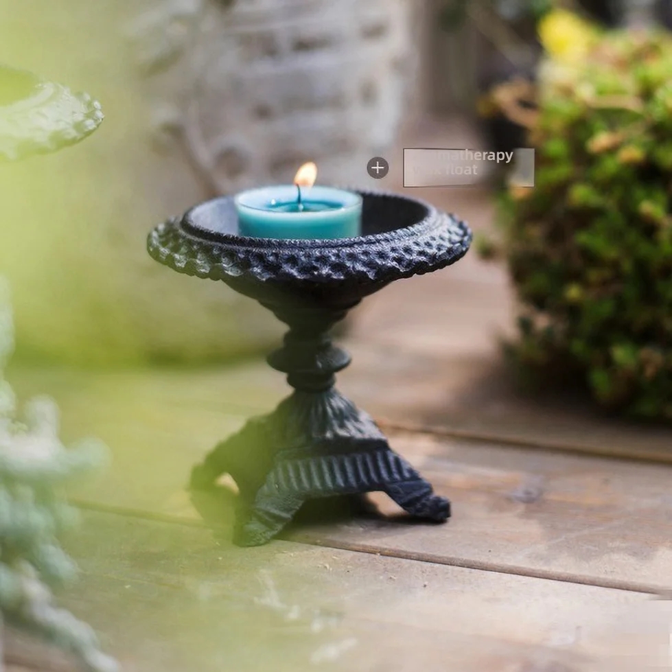 Antique Cast Iron Candle Holder 4