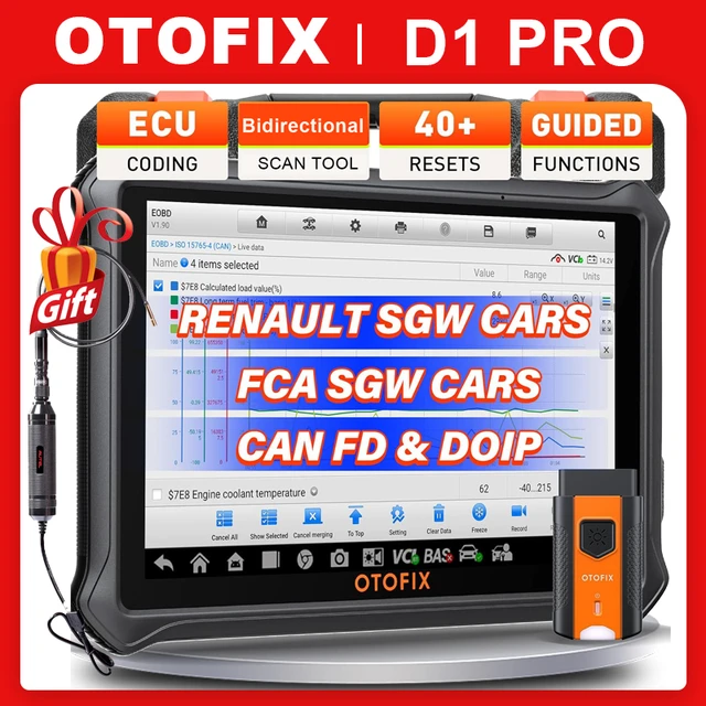 Otofix d1 pro auto diagnose scanner ecu codierung obd2 scanner bidirektion  ale steuerung automotive scan tool