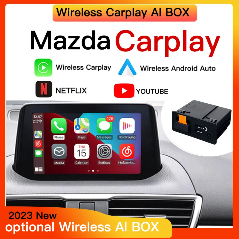 New Upgrade Wireless Apple CarPlay Android Auto USB adapter hub OEM for