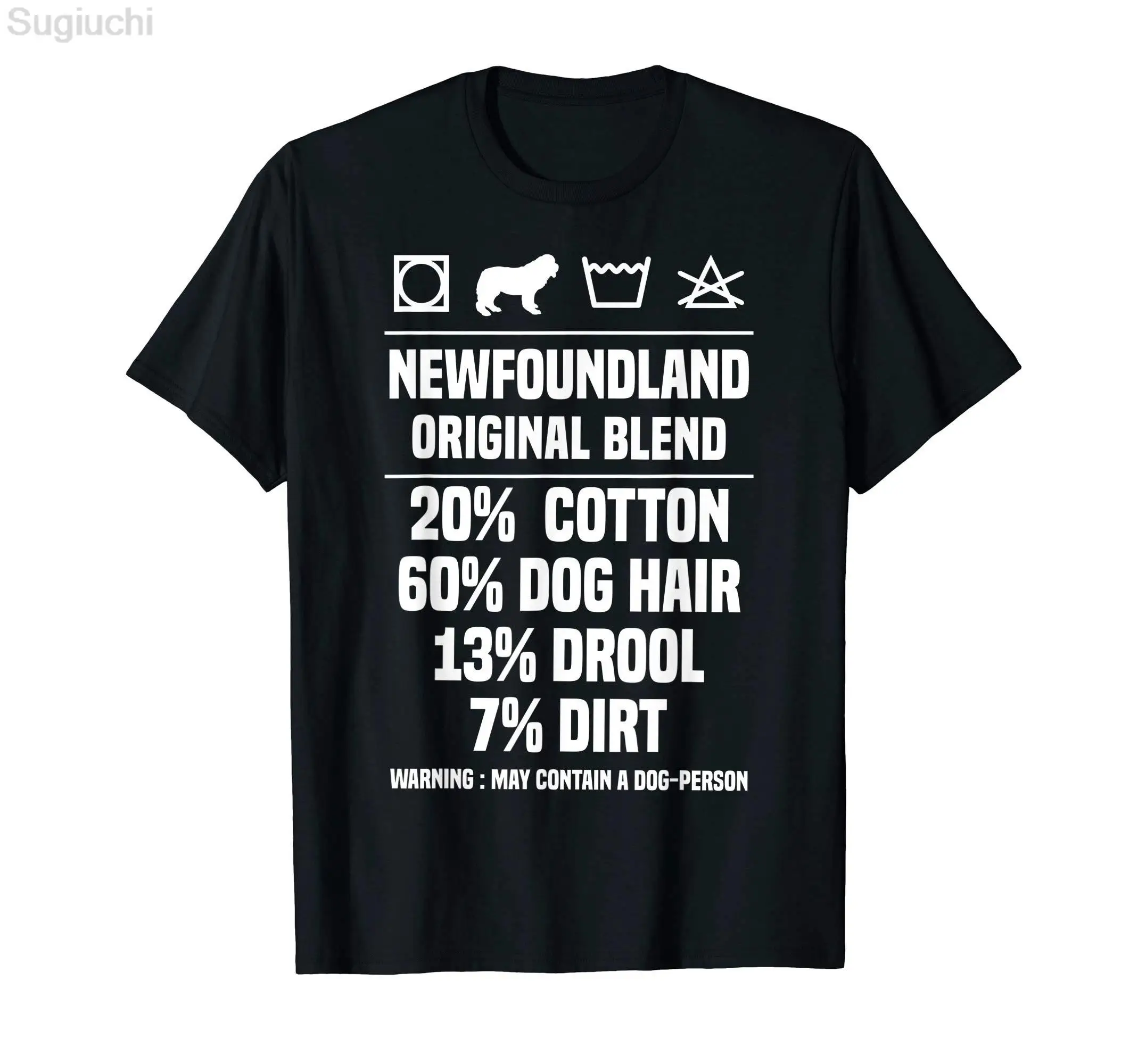 100% bumbac amuzant Newfoundland câine Newfie proprietar retro vintage tricou tricou grafic Haruku la modă tricou_voghion.com