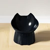 1pc Elevated Cat Bowl Anti-Tip Plastic Raised Pet Feeding Dish with Tilted Edge Neck Protection Kitty Food Bowl Pet Supplies 5
