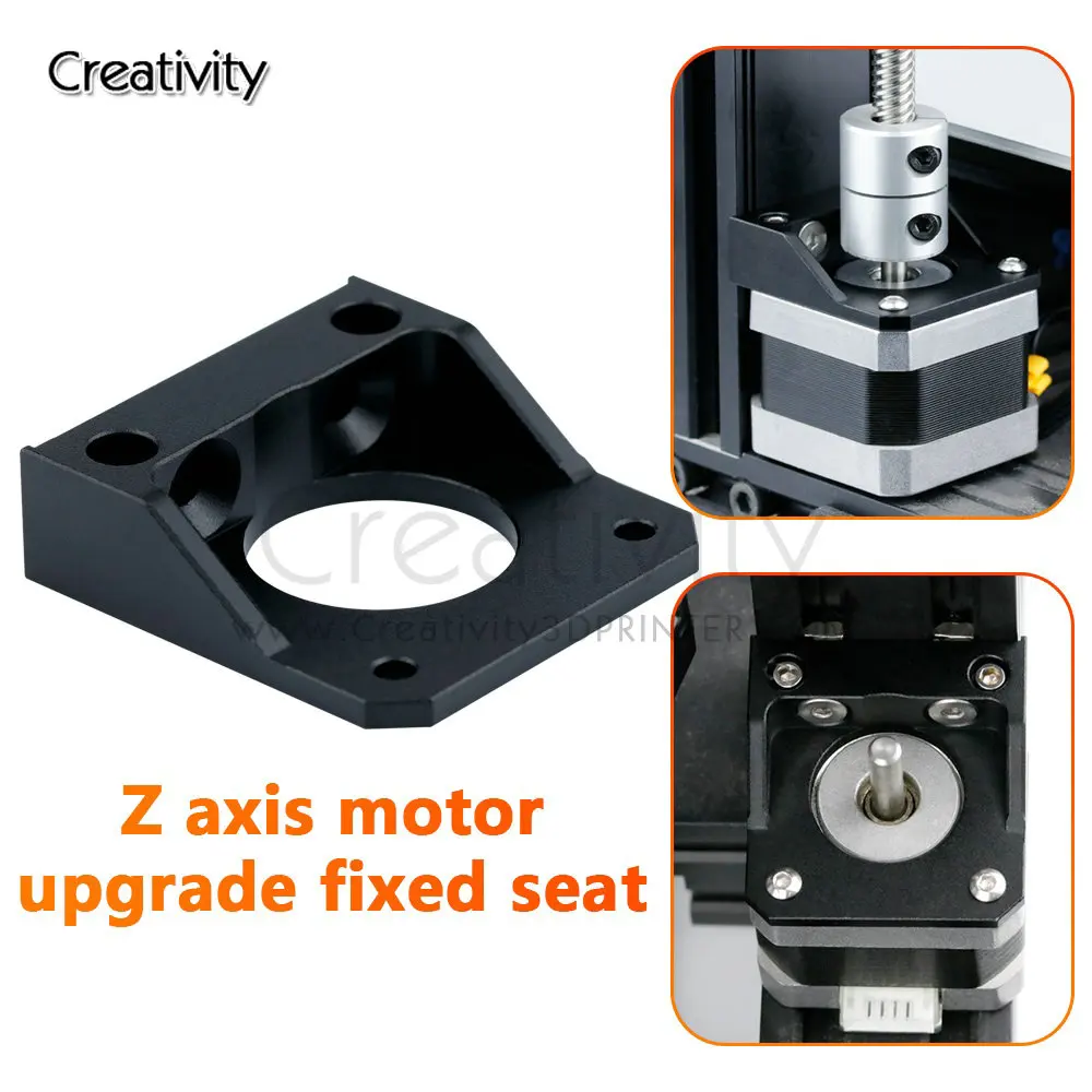 3D Printer Parts Z-axis Stepper Motor Fixed Bracket Upgrade to Install Aluminum Alloy Base For Ender 3 V2/Pro CR-10 for cr 10 tornado y axis parts nema 17 stepper motor bracket for 2040 v slot 3d printer parts