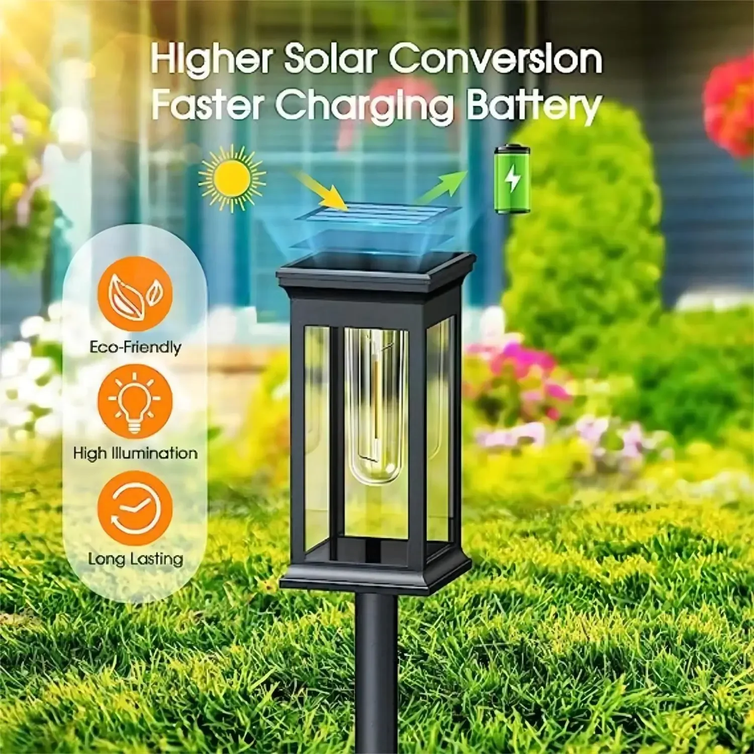 Solar Outdoor Channel Light Tungsten Filament Bulb LED Channel Walkway Lighting Waterproof Landscape Courtyard Lawn Lane