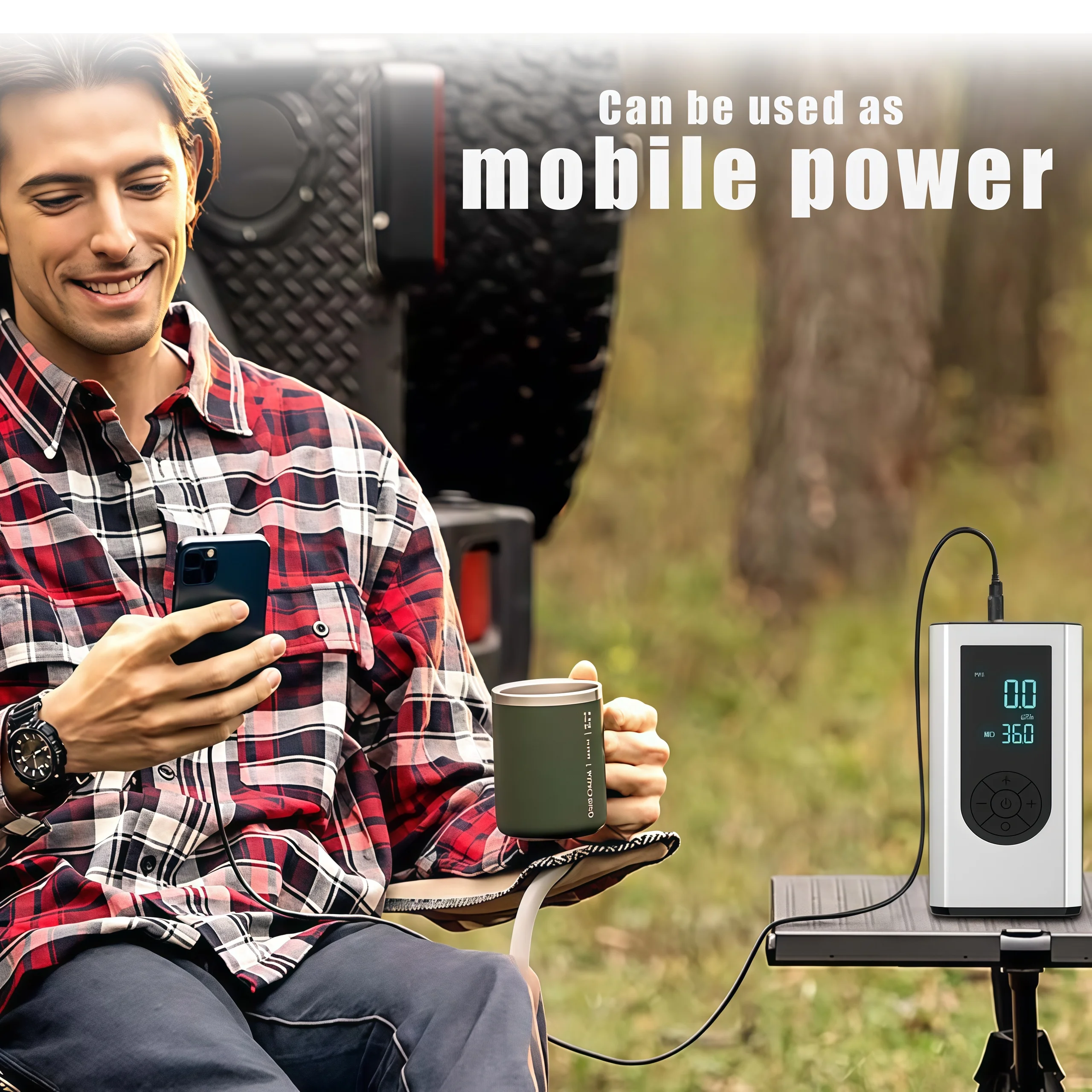 JKUOO 5-in-1 Portable Car Jump Starter with 150PSI Air Compressor Power Bank Booster Automotive Tire Inflator Car Starting Device car jump starter jump starter