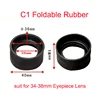 2PCS Various Biological Stereo Microscope Telescope Monocular Binoculars Use Rubber Eye Guards Cylinder Eye Shield Cups 1