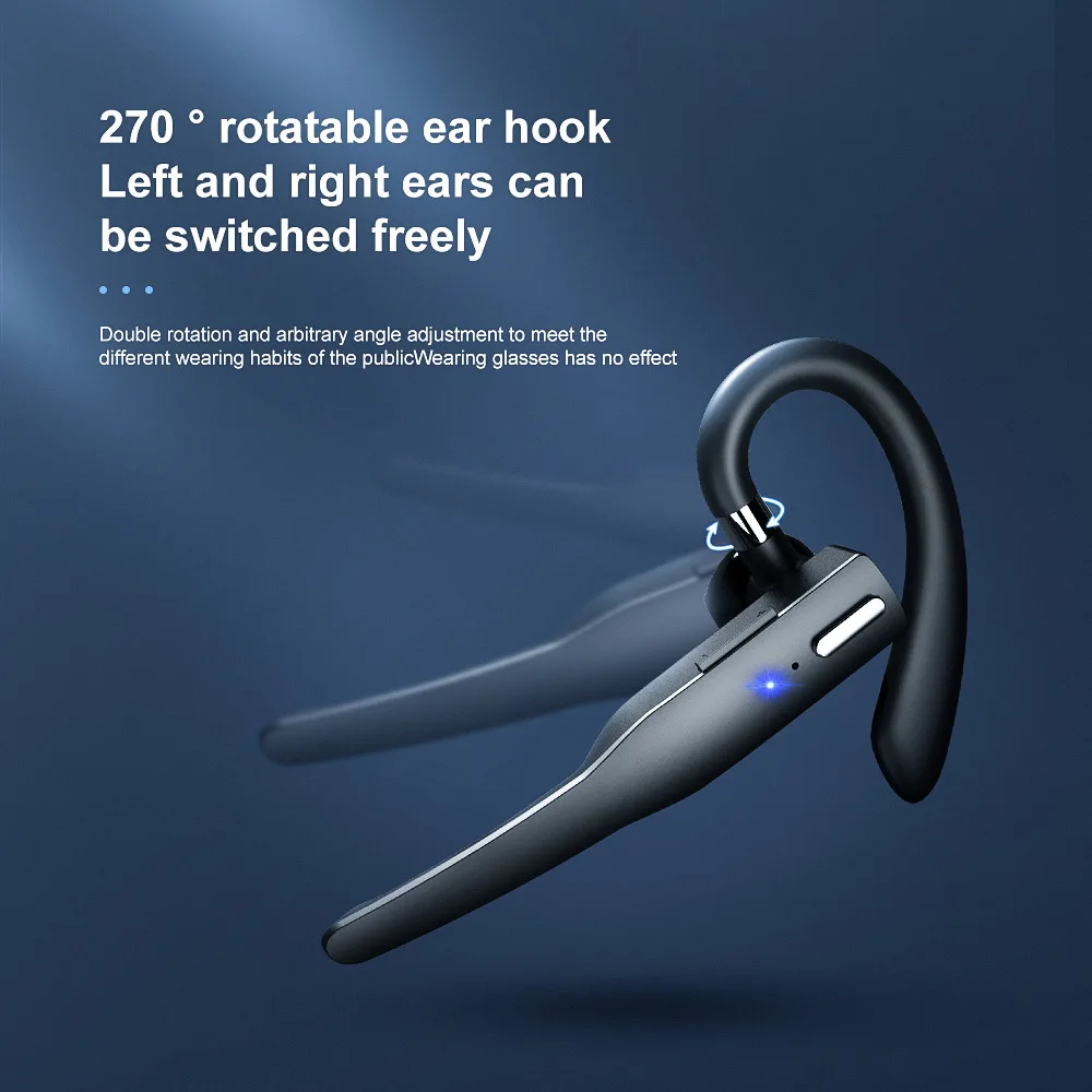 Wireless Bluetooth Headphones With Microphon Earphone ENC Noise Cancelling Handsfree Talking Headset Busines Auriculares Driving 5