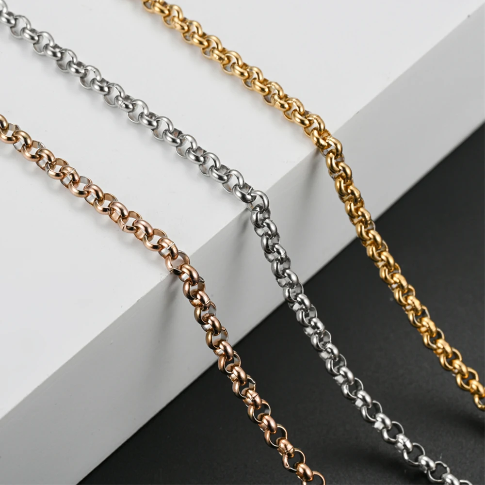 Stainless Steel Chain Close-up Detail
