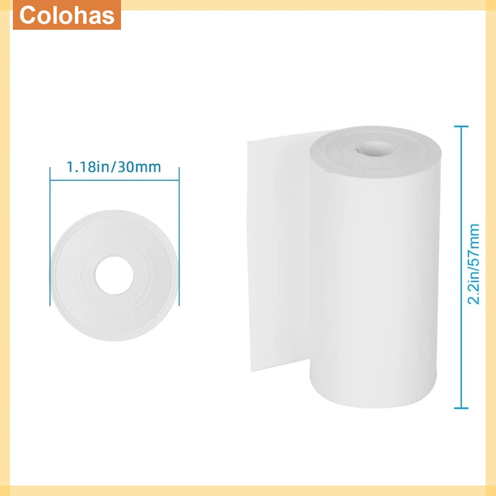 10PCS 57*30mm 40/50MM Thermal Paper White Children Camera Instant Print Kids Camera Printing Paper Replacement Accessories Parts instant camera refill paper,instant camera paper