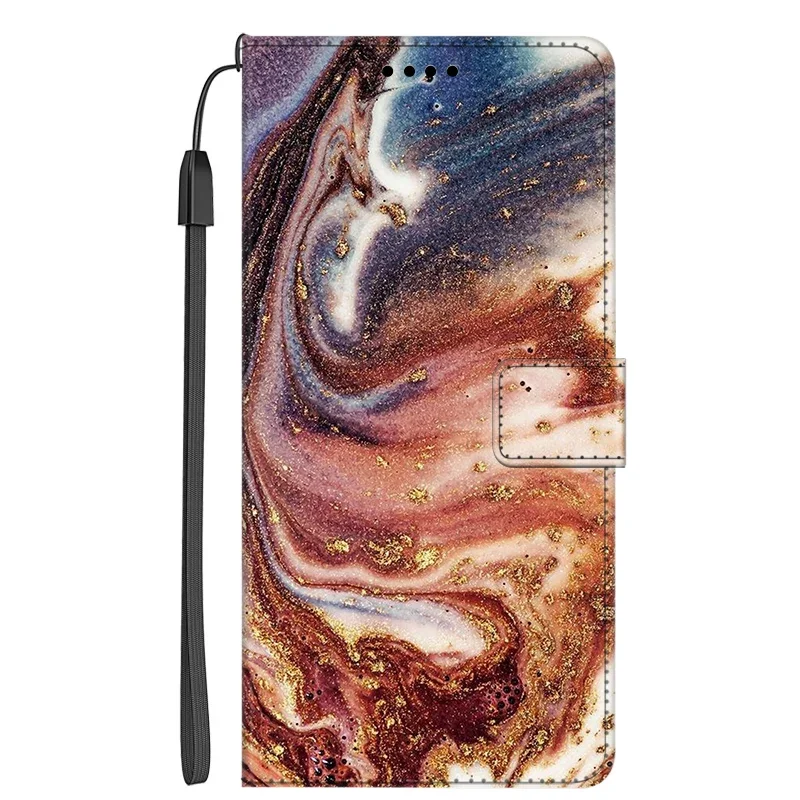 Elegant Marble Flip Leather Wallet Phone Case