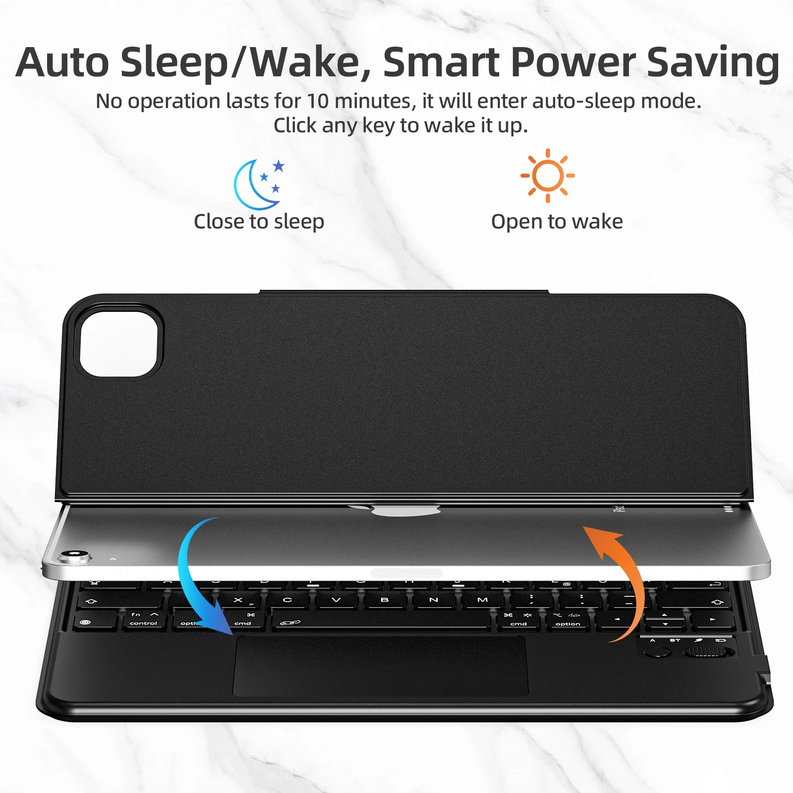 Goojodoq-魔法のキーボードケース,iPad Pro 11 m4 2024 air 6 air 5