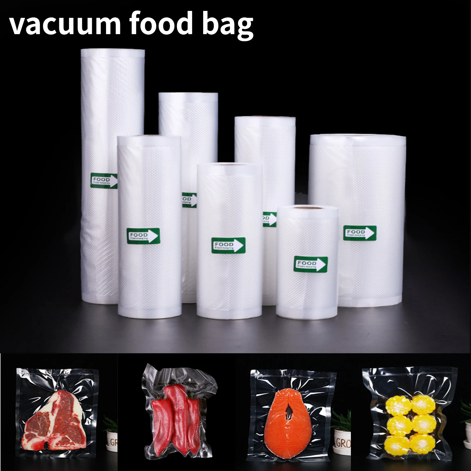 100pcs/lot Kitchen Vacuum Bags for Food Vacuum Sealer Packing Machine Food  Storage Bag BPA-Free Kitchen Storage Accessories - AliExpress