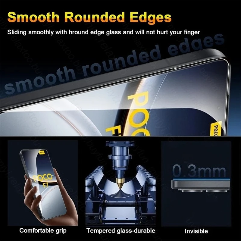 Protective Case with 3 Premium Screen Protectors and 9H Glass Film