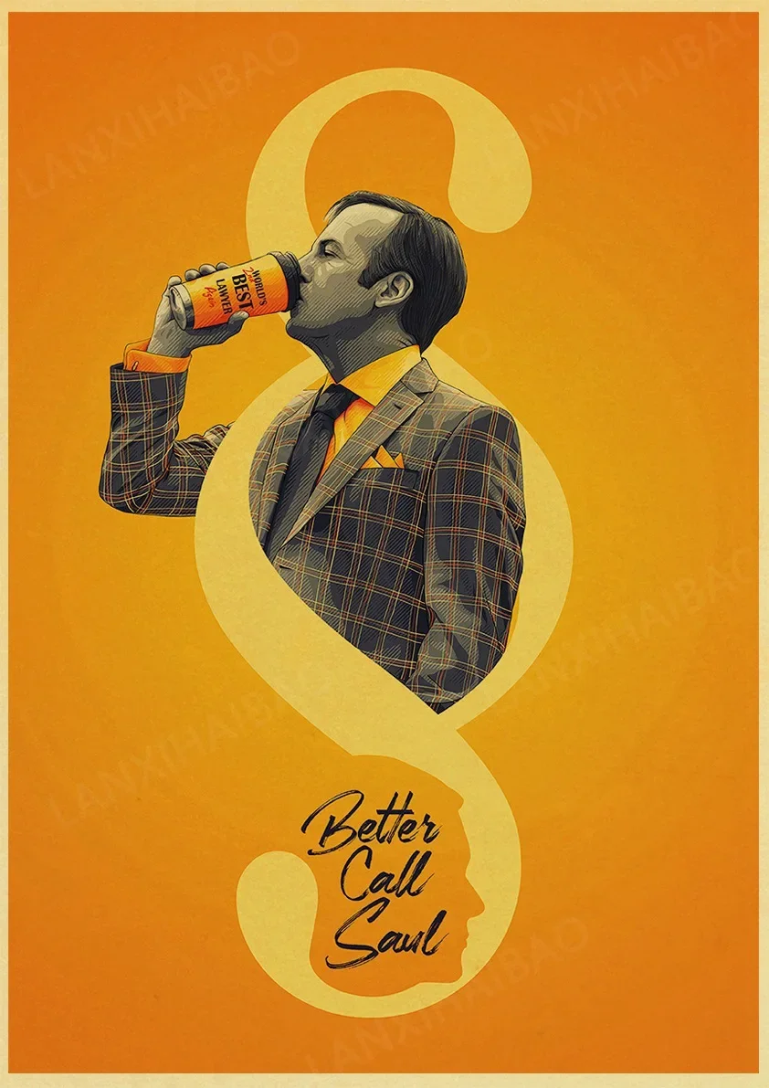 thumbnail image 1 of Pósteres de películas clásicas Póster de Better Call Saul Arte de pared retro Decoración de habitación Arte para el hogar Impresiones para la sala de estar, 1 of 4
