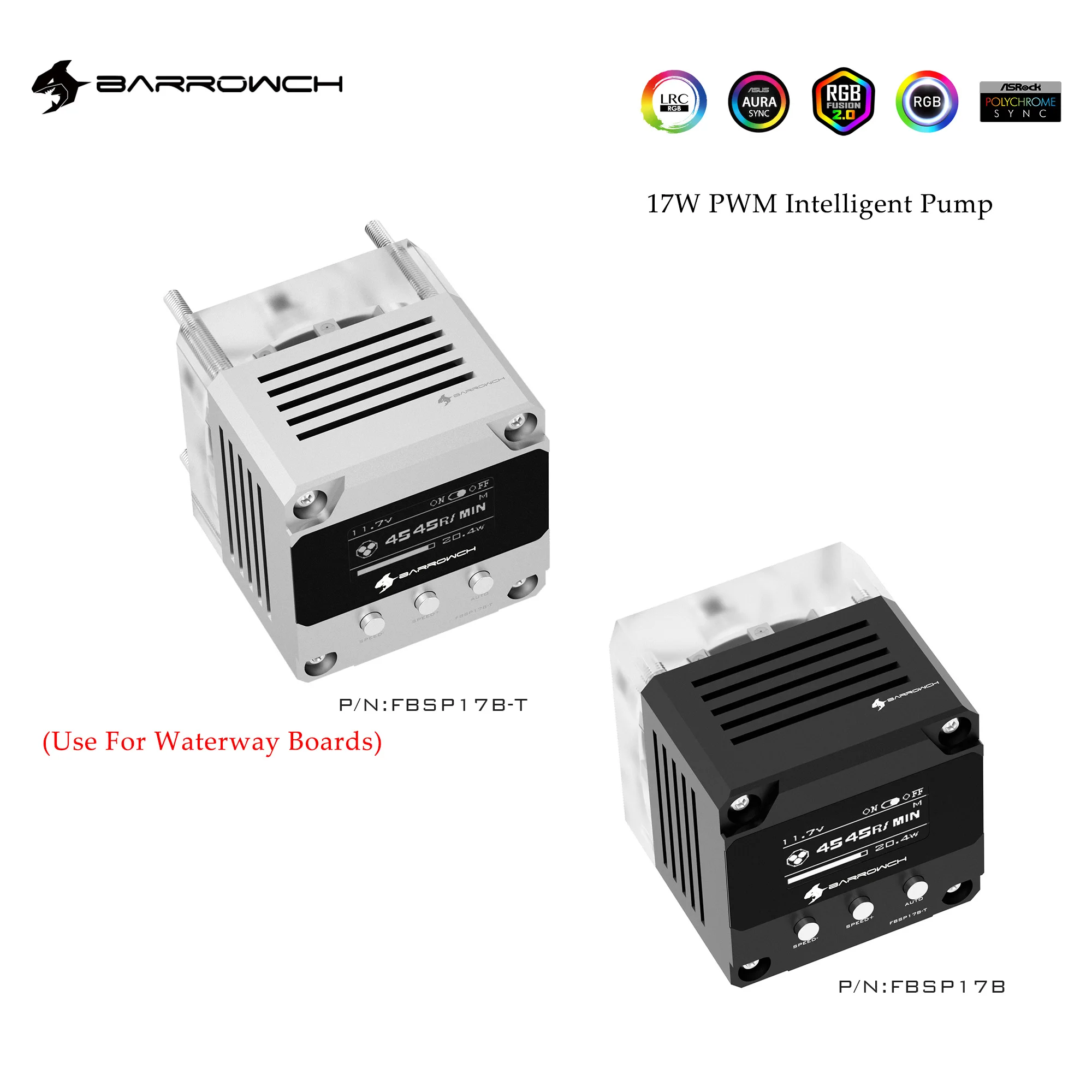 

Barrow 17 Вт DDC PWM насос с интеллектуальным OLED дисплеем, максимальный расход 4000 л/ч, об/мин, насос регулирования, используется для акрилового резервуара водяного канала
