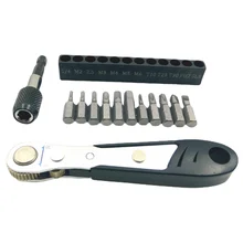 

3/4/5/6/8mm Mountain Bike Torque Wrench Bike Ratchet Disc Quick Wrench Allen Key Bicycle Repair Kit Ratchet for Bicycle Tools