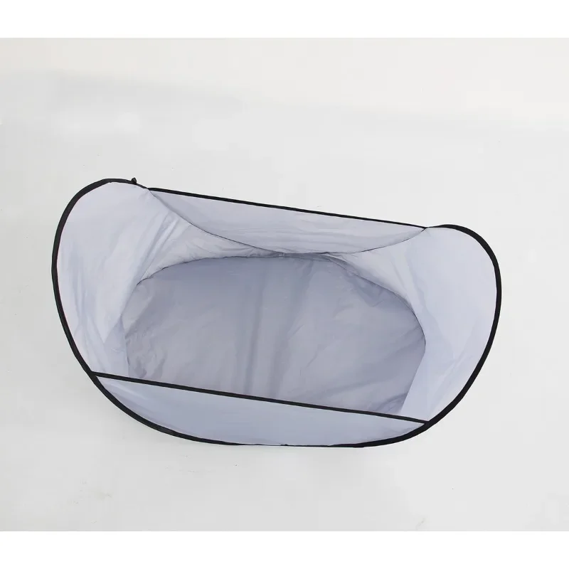 Pet Hair Cutting Cape Comfortable Gray Pet Shearing Apron Dog Shaving Bib Supplies Folding Hair Grooming Tool For Kittens