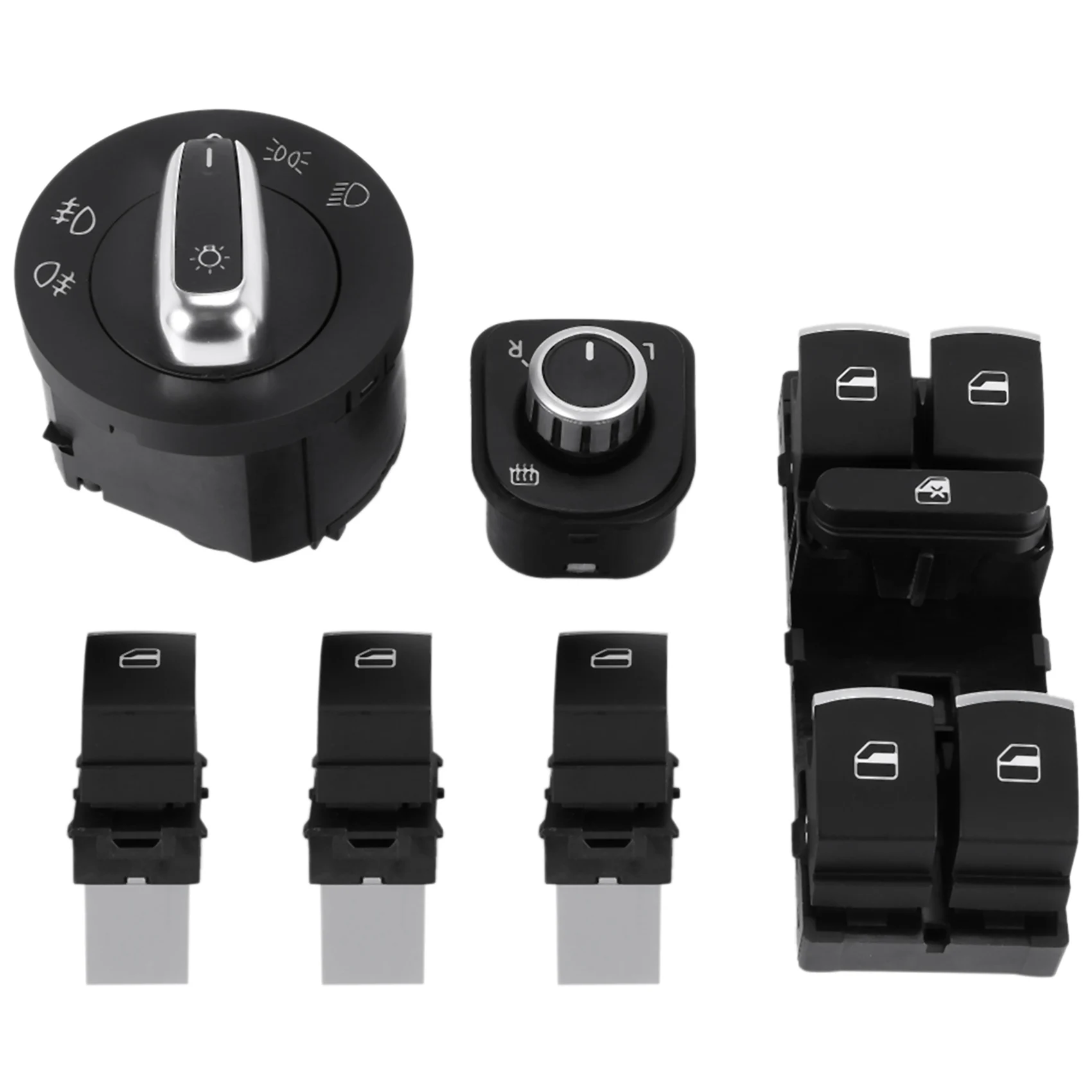 

Переключатель фары автомобиля + переключатель стеклоподъемника для Volkswagen Golf 5 6 Mk5 6 Jetta 5 6 P at B6 Touran Seat 5Nd941431A 5Nd959565B