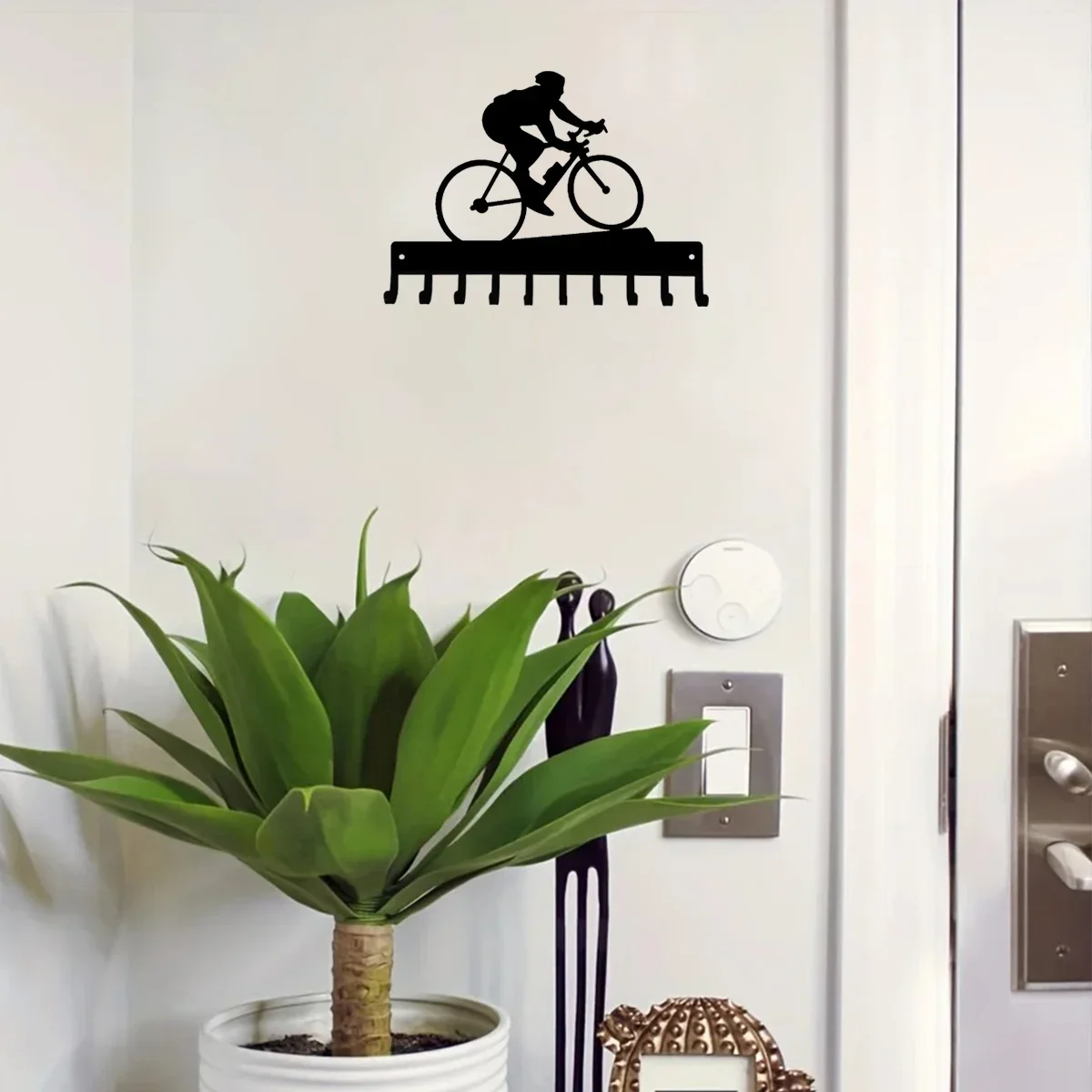 Cycling Medal Hanger Rack 10 Hooks Metal Wall Art for Proudly Displaying and Organizing Your Cycling Achievements 5