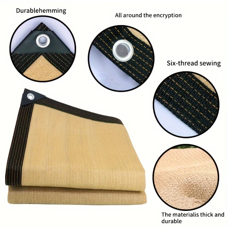 Sunshade Net Beige sunshade net black sunshade net for balconies courtyards and swimming pools UV-resistant awnings easy to install