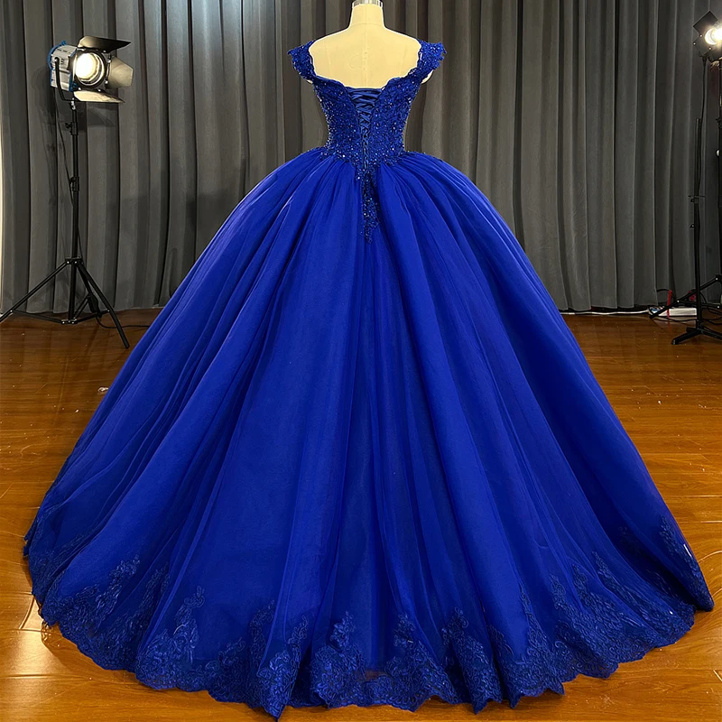 AM001 Lace Wedding Party Dress Lace Up Wedding Dresses 2022 High